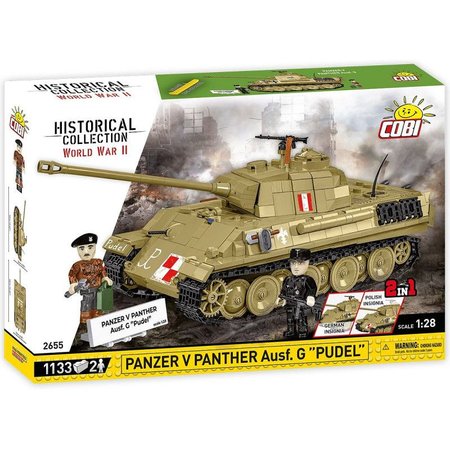 Cobi 2655 II WW Panzer V Panther Ausf. G &quot;Pudel&quot;, 1:28, 1133 k, 2 f