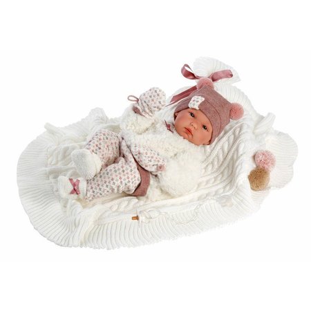 Llorens 63576 NEW BORN HOLIKA - realistick panenka miminko s celovinylovm tlem  35 cm