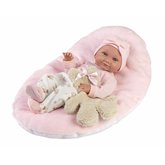 Llorens 73808 NEW BORN HOLČIČKA - realistická panenka miminko s celovinylovým tělem  40 cm