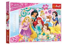 Puzzle Šťastný svět princezen/Disney Princess 200 dílků 48x34cm v krabici 33x23