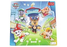 Trefl vkládačka s úchyty Paw Patrol 22 x 22 cm 5 dílků