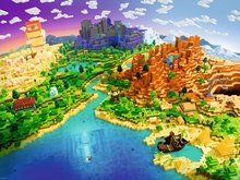 Ravensburger Minecraft: Svět Minecraftu 1500 dílků