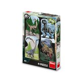 DINO Puzzle Jurský svět 4x54 dílků