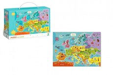 Puzzle Mapa Evropy 64x46cm 100 dlk