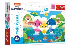 Trefl Puzzle ralo rodinka na dovolen/Baby Shark 33x22cm 60 dlk v krabice 21x14x4cm